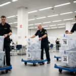 Sheriff DEFIES State—Half-Million Ballots SEIZED… Election officials transporting ballot boxes in a counting facility