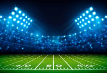 Steelers’ SHOCK Bet on 42-Year-Old Rodgers Football stadium under bright lights at night.