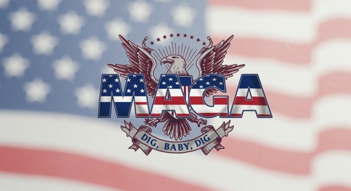 shutterstock_2587787369.jpg MAGA logo with an eagle and American flag background