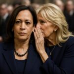 CONCEALED Autopsy: Democrats Bury Their Own Disaster… Kamala Harris and Jill Biden engaged in a whispering conversation at a formal event