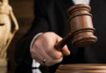 Judge Said NO — Three Dead Gavel being struck on a sound block.