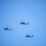 CENTCOM Strikes After Apache Downed A drone flying over a vast agricultural landscape