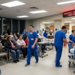 MASSIVE Purge Hits VA HOSPITALS — HOW Veterans Are AFFECTED Busy emergency department with healthcare workers attending to patients