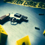 Fireworks Turned Bloodbath In Brooklyn A revolver on a table surrounded by evidence markers and caution tape