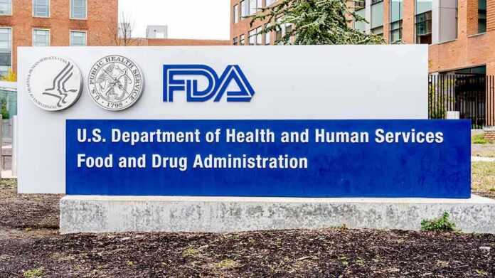 FDA headquarters sign outside a government building
